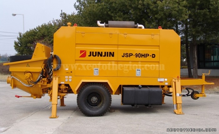 Bán xe Bơm bê tông tĩnh Junjin JSP 90HP- D công suất 60-90m3/h