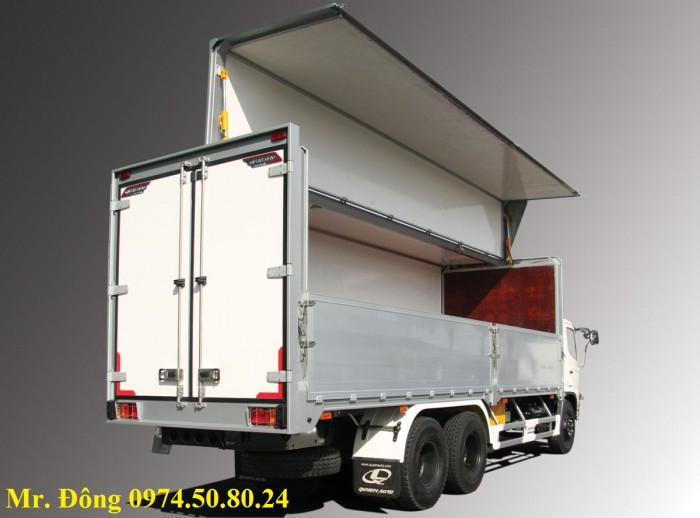 Cần bán Hino FC đóng thùng cánh dơi, xe dùng chở hàng trưng bày, làm sân khấu lưu động bao đẹp