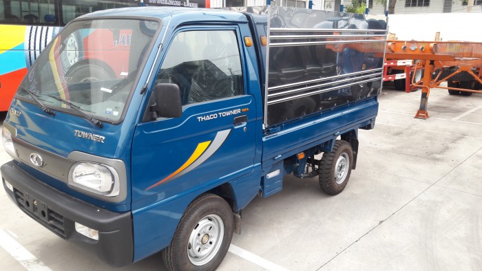 Xe tải nhẹ máy xăng 500kg 600kg động cơ Suzuki, xe tải nhẹ chở trái cây rau củ Thaco Towner 750A