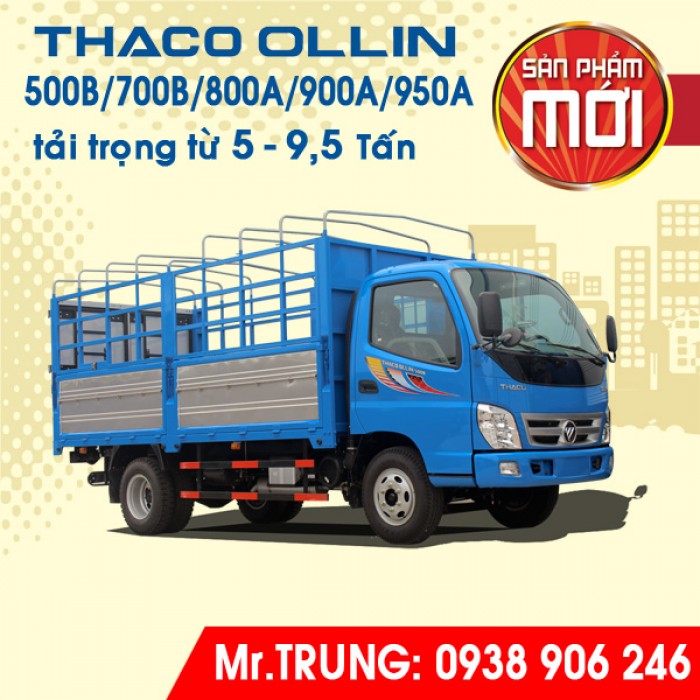 XE TẢI THACO OLLIN 500B tải trọng 5 tấn | Long An - Hồ Chí Minh