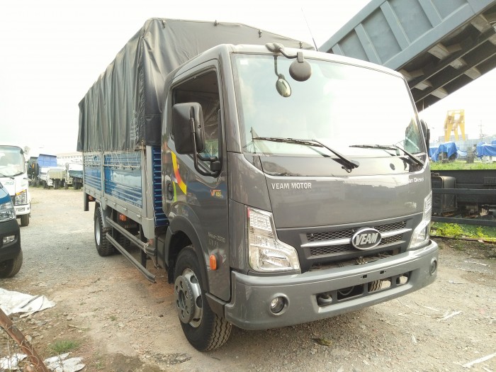 Xe tải thùng mui bạt bửng nâng