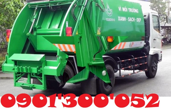 Xe Tải Ép Rác HINO 15 Khối - 8 Tấn