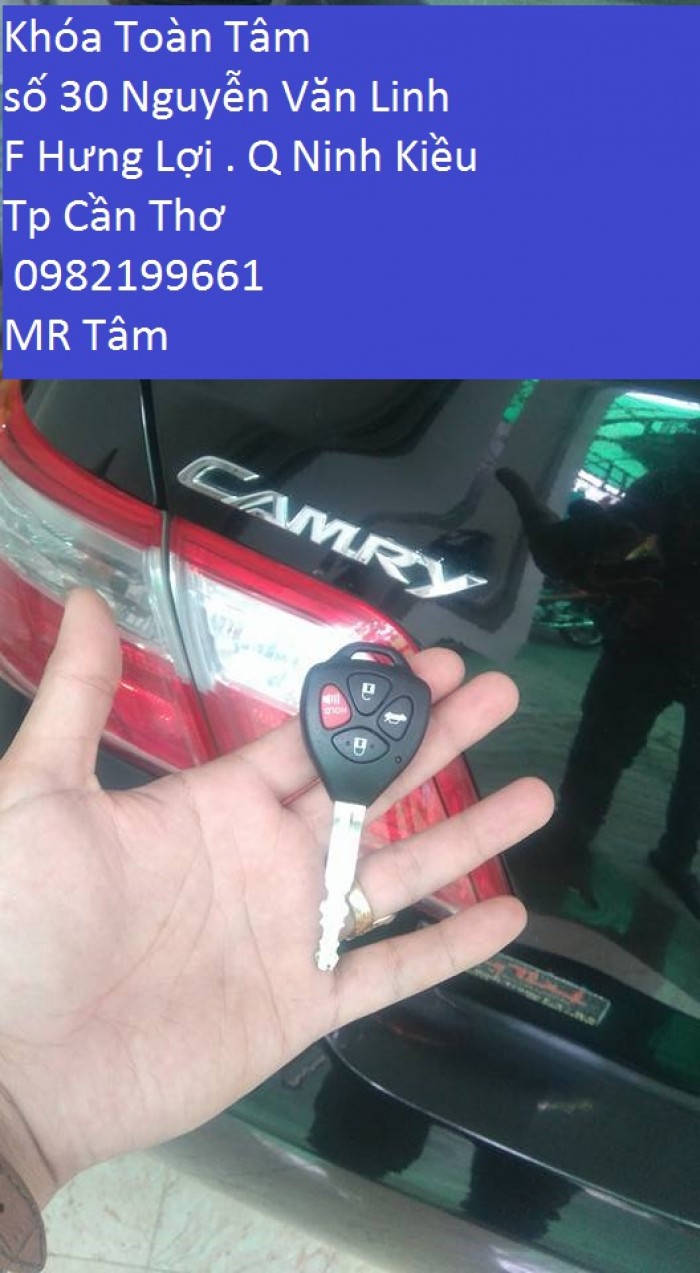 Làm chìa khóa Toyota Camry tại cần thơ Ninh Kiều