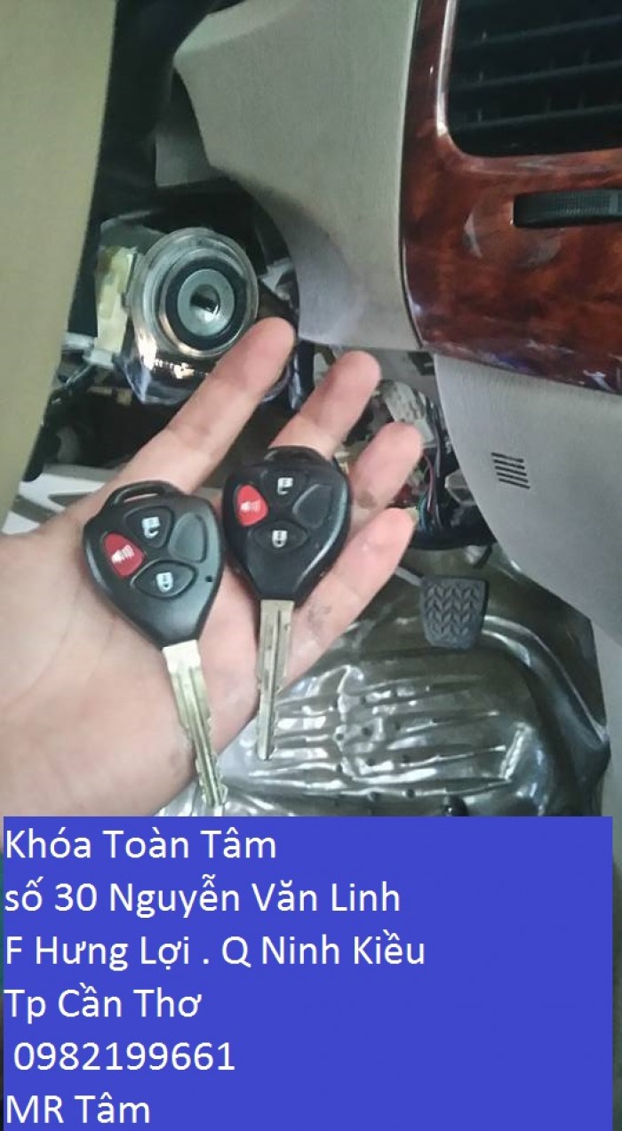 Làm chìa khóa Toyota Camry tại cần thơ Ninh Kiều