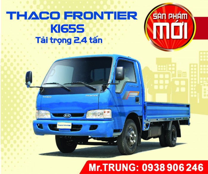 Xe tải Kia Thaco K165s tải trọng 2T4 - được phép lưu thông vô Tp | Long An - HCM