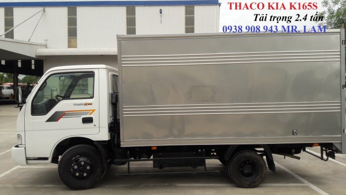 Xe tải Thaco kia 2.3 tấn thùng kín/ 2.4 tấn thùng mui bạt gác kèo, hỗ trợ mua xe tải trả góp tại long an