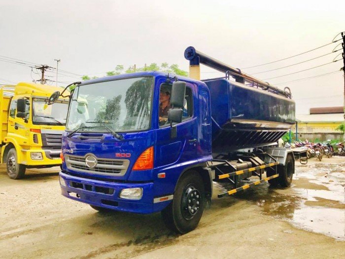 Xe tải Hino các loại, Hino thùng, thùng chở cám gạo 18m3 6,8 Tấn FG8JPSB