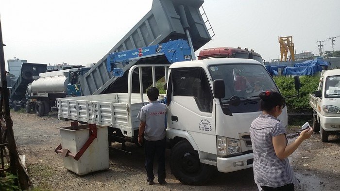 Bán xe 3450 gắn cẩu, cẩu 3 khúc