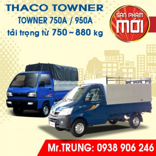 XE TẢI THACO TOWNER 750A tải trọng 750kg | Long An - Hồ Chí Minh