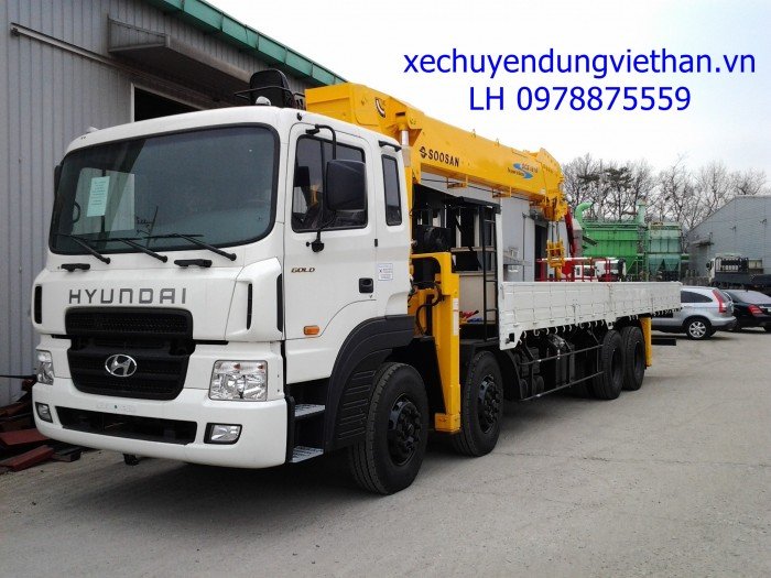 Bán xe tải gắn cẩu Kanglim 10 đến 15 tấn, xe tải Hyundai Hd320 gắn cẩu kanglim, xe tải Hd360 gắn cẩu kanglim