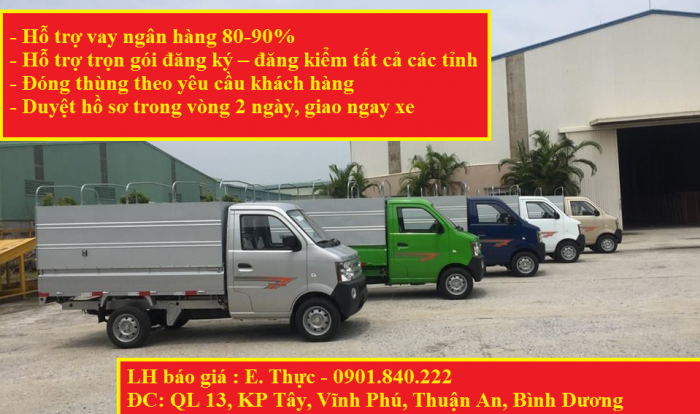 Bán xe Dongben 810kg, dongben 870kg trả góp trả trước 30 triệu không cần chứng minh thu nhập