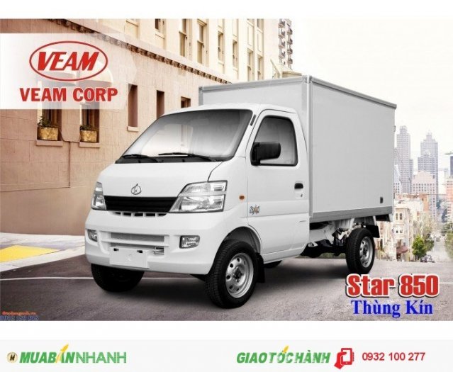 [ Hồ Chí Minh ] Giá Bán xe tải veam star 850kg , veam star 850kg thùng kín , giá tốt 162.000.000 VNĐ