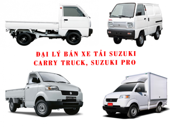 Chuyên bán xe Suzuki 500kg 550kg 600kg 650kg 750kg thùng lửng, mui kín, mui bạt, đông lạnh xe giao ngay mới 100%.