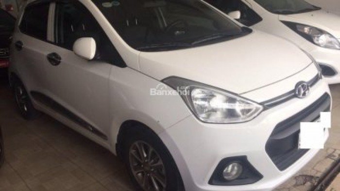 Bán Hyundai Grand i10 2015, màu trắng, hỗ trợ mua qua ngân hàng