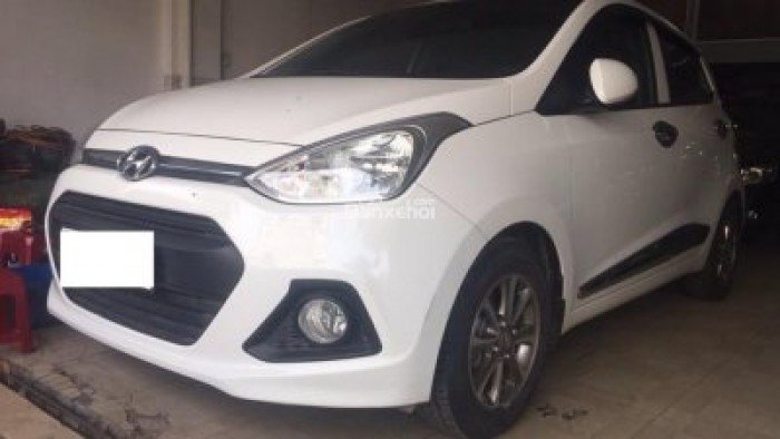 Bán Hyundai Grand i10 2015, màu trắng, hỗ trợ mua qua ngân hàng
