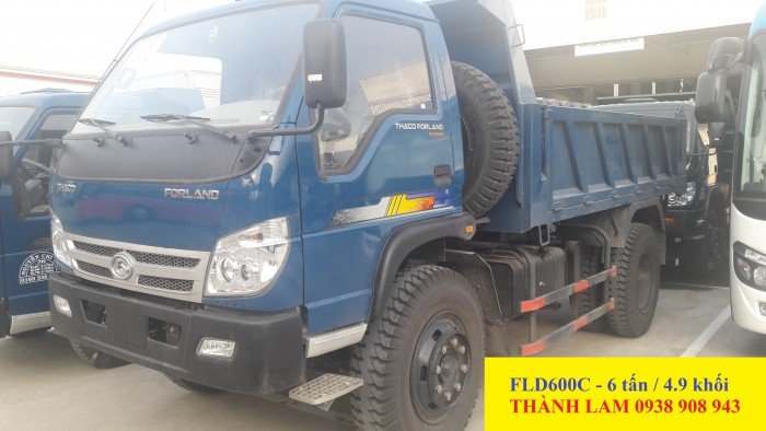 Xe ben Thaco Forland tải trọng chở hàng 6 tấn, tổng tải 11 tấn