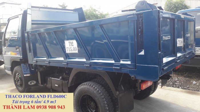Xe ben Thaco Forland tải trọng chở hàng 6 tấn, tổng tải 11 tấn