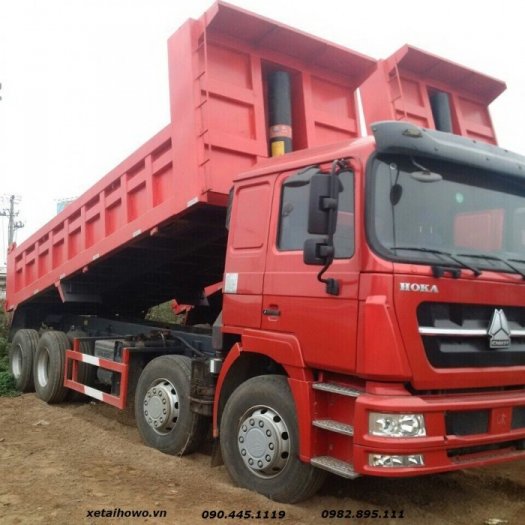 Xe Tải Ben Hoka 4 Chân Động Cơ 371 Thùng 6M7