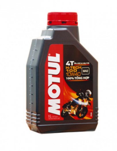 Nhớt tổng hợp Motul Hi-Tech 100 4T 10W40 1L cao cấp cho xe máy và xe tay ga