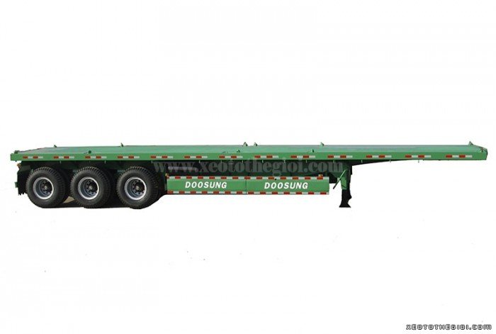 BÁN Sơ mi rơ moóc sàn giò rút giò rút 40 feet, 3 trục
