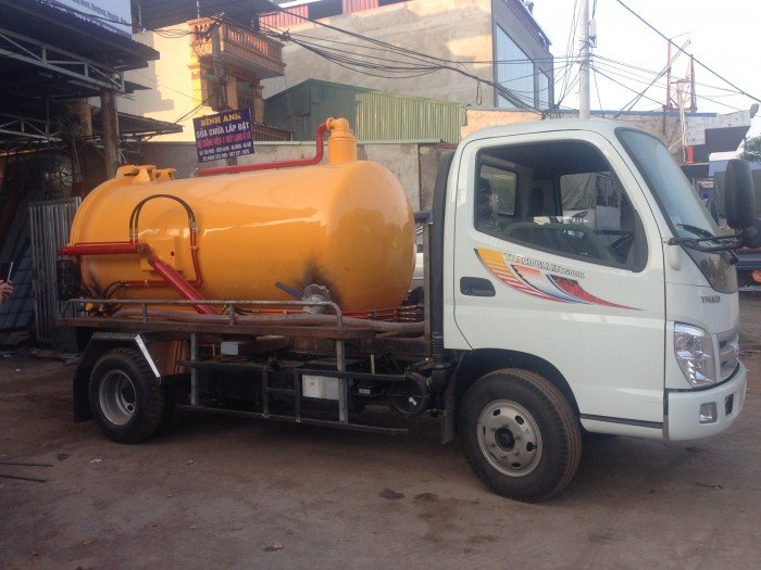 Xe hút chất thải 4 khối thaco Olin