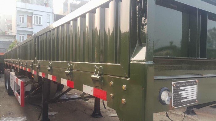 Sơ mi rơ mooc thành lửng 2 chức năng, mooc thành lửng đời 2017