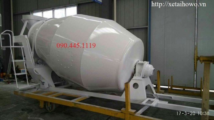Xe Trộn Bê Tông Dongfeng 4 Khối 2 Cầu