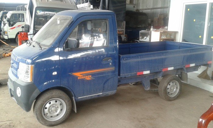 Xe tải DongBen 870 kg thùng lửng màu xanh