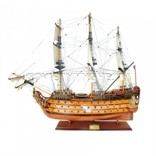 Mô Hình Thuyền Gỗ Chiến Cổ Royal Louis 80cm (Sơn) - Giá 2.700.000₫