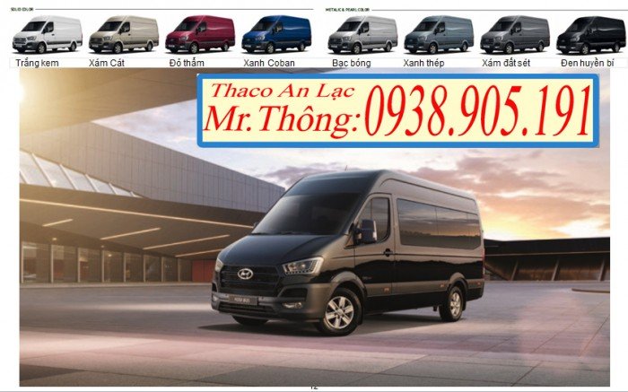 Bán xe khách - Xe Hyundai H350 - Mini Bus 16 chỗ THACO - CN AN LẠC