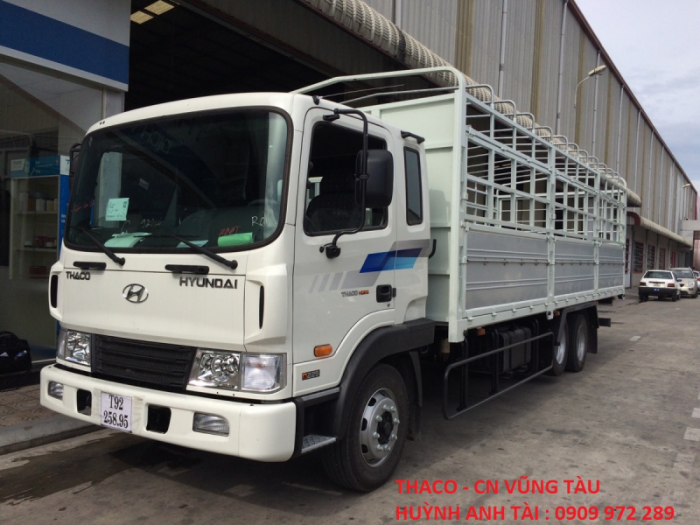 Trường hải vũng tàu bán xe 3 chân thaco hyundai hd210 (6x2r)