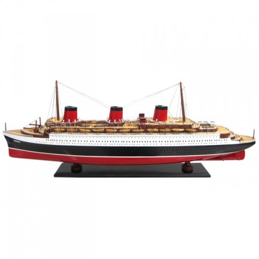 Mô Hình Gỗ Du Thuyền SS Normandie 80cm (Sơn), Dài 82 x Rộng 10 x Cao 30(cm), Giá - 1.749.000₫.