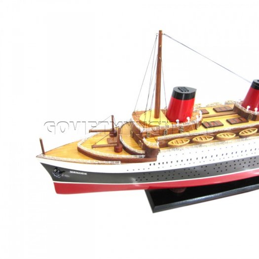 Mô Hình Gỗ Du Thuyền SS Normandie 80cm (Sơn), Dài 82 x Rộng 10 x Cao 30(cm), Giá - 1.749.000₫.