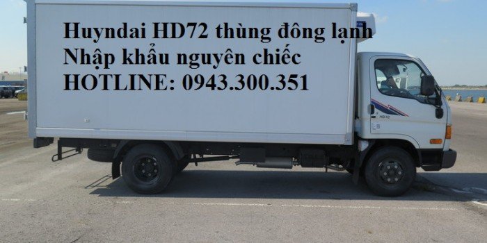 Huyndai hd72 - thùng đông lạnh