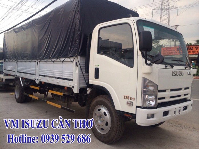 Xe tải VM FN129 máy Isuzu tải 8,2 tấn thùng mui bạt tổng tải 12990kg