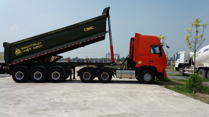 Xe somi rơ mooc ben CIMC 28.6 tan 23.5m3- Mới