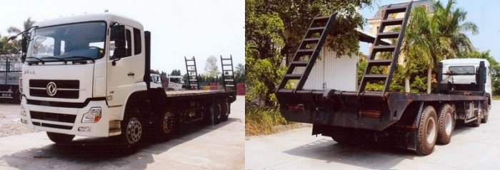 Bán xe tải nâng đầu chở máy công trình giá rẻ