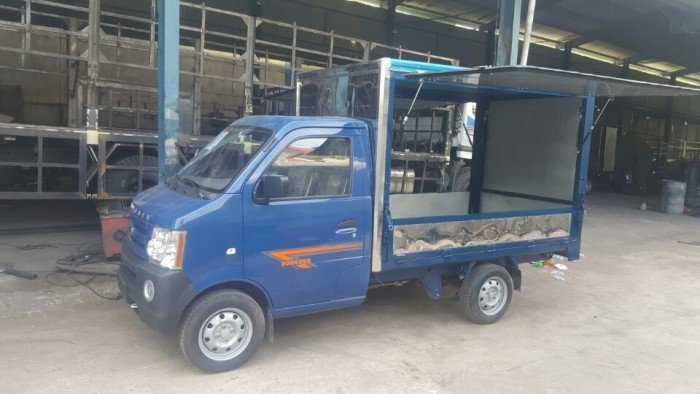 Xe tải dưới 1 tấn bán hàng lưu động, xe tải dongben 870kg thùng kín