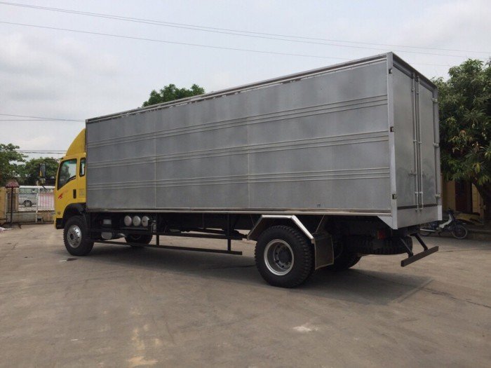Xe tải nặng 9T1 Thùng Kín màu vàng