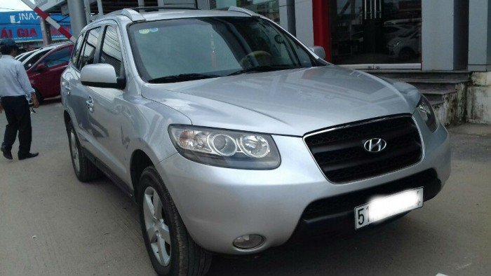 Bán Hyundai santafe 2.7AT 2008 bstp màu bạc