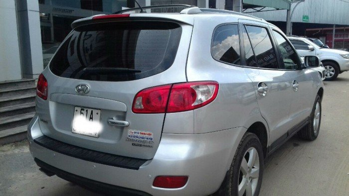 Bán Hyundai santafe 2.7AT 2008 bstp màu bạc