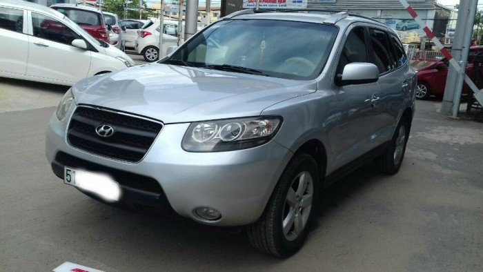 Bán Hyundai santafe 2.7AT 2008 bstp màu bạc