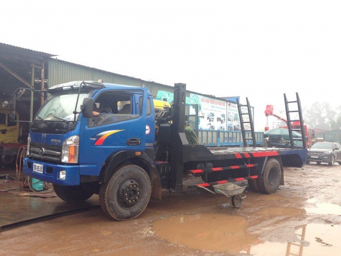 Xe phooc nâng đầu chở máy xúc cửu long