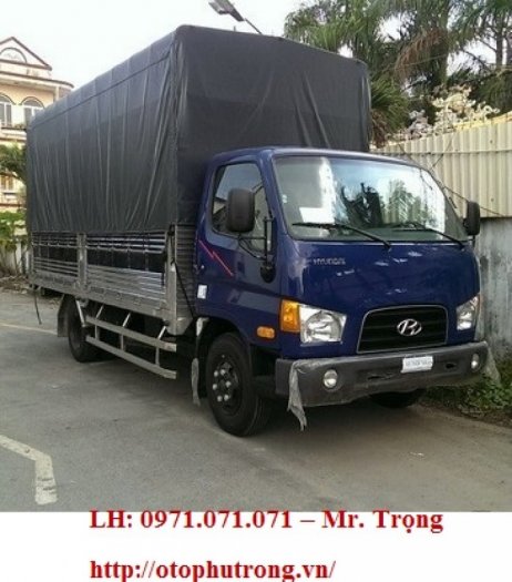 Xe tải hyundai HD99 6,5 tấn 2017 thùng kín, mui bạt, bửng nâng, ben tự đổ