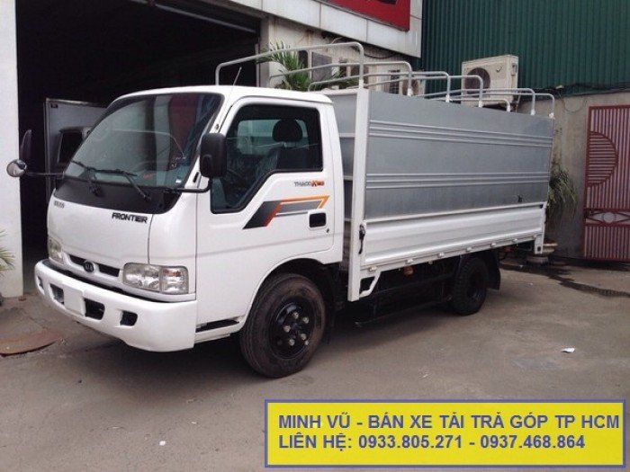 Xe tải KIA K165S tải trọng 2,4 tấn. Giao xe nhanh. Giá ưu đãi, trả góp ngân hàng.