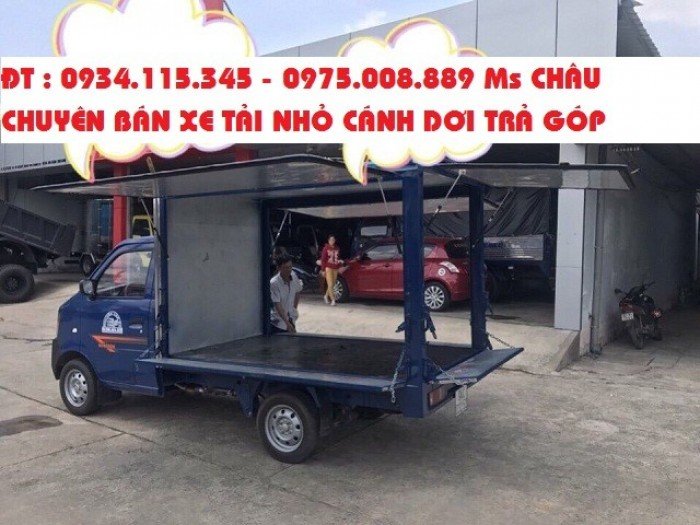 Xe tải Dongben 770kg có đóng thùng cánh dơi được ko? Khuyến mãi lớn khi mua xe tải Dongben 810Kg.