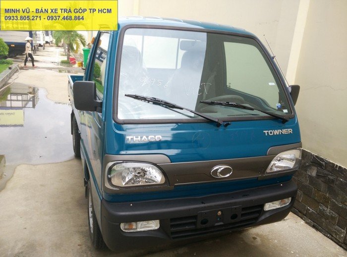 Giá bán xe Towner800 mới nâng tải từ Towner750. Tải trọng 900Kg. Bán trả góp