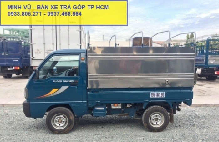 Giá bán xe Towner800 mới nâng tải từ Towner750. Tải trọng 900Kg. Bán trả góp