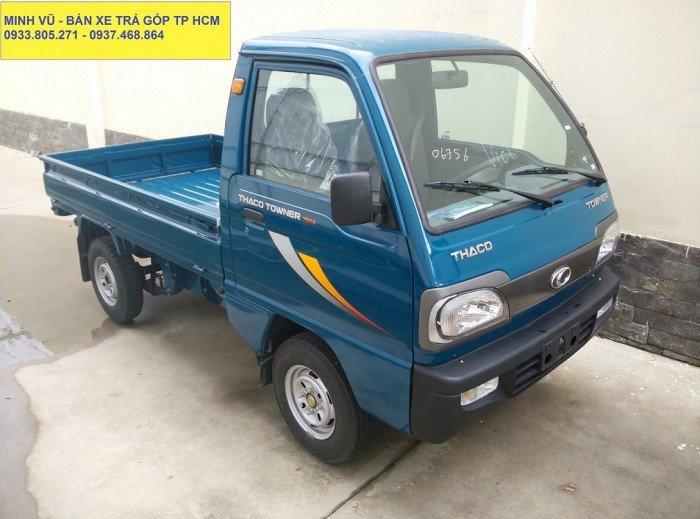 Giá bán xe Towner800 mới nâng tải từ Towner750. Tải trọng 900Kg. Bán trả góp