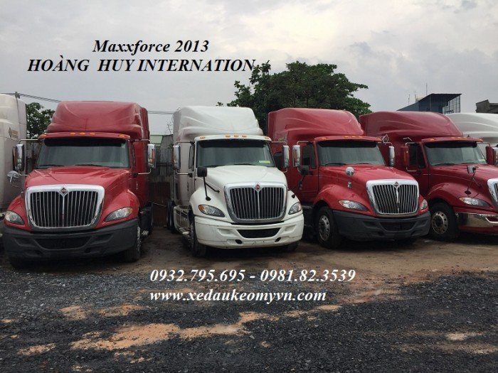 Xe đầu kéo Hoàng huy 1 giường vỏ mới ,Maxxforce 1 giường vỏ yokohama,xe đầu kéo mỹ 2 giường maxxforce 2013